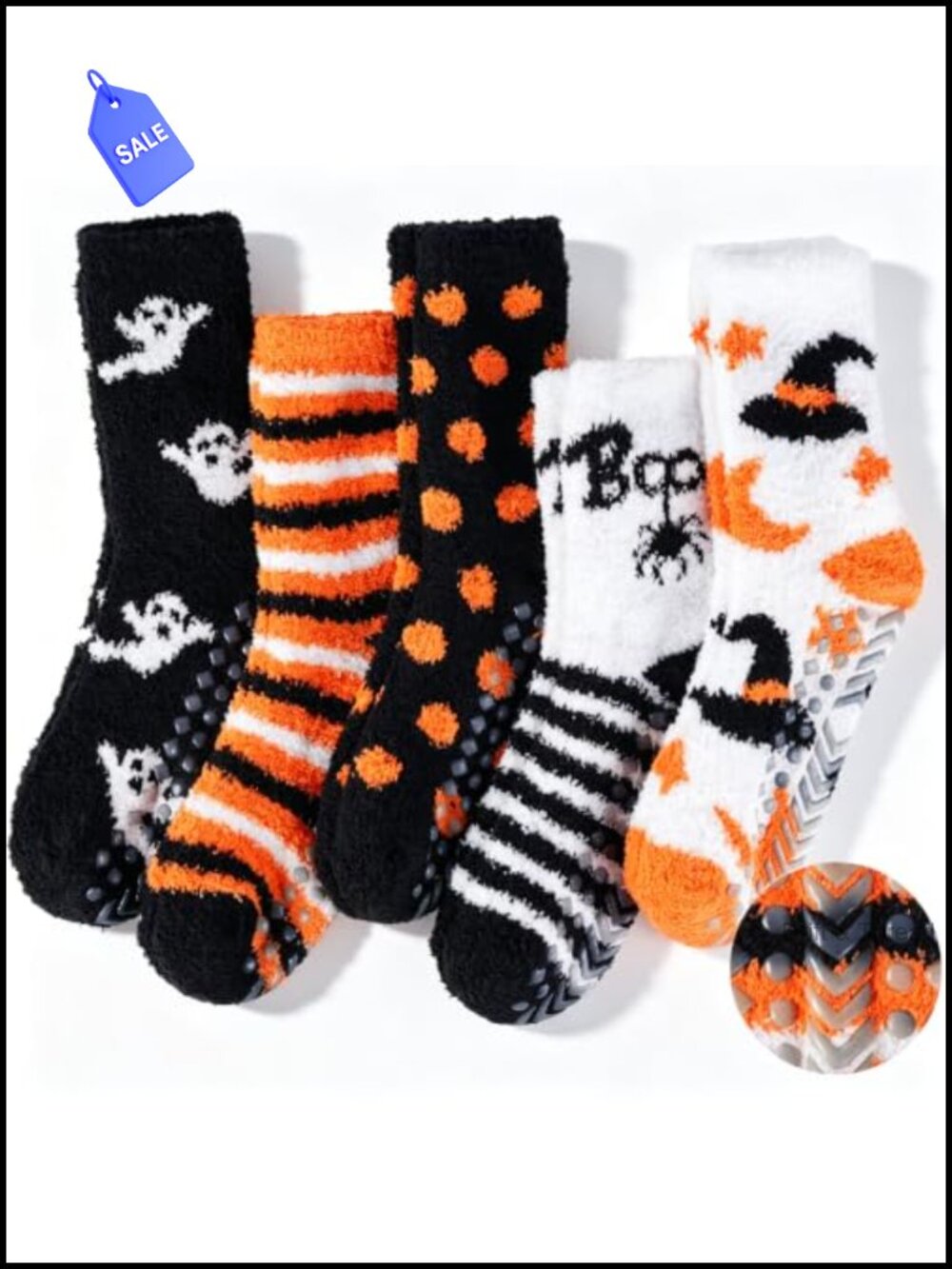 Women's Fuzzy Slipper Socks Non-Slip Gripper Bottom Cozy Sleep Socks
